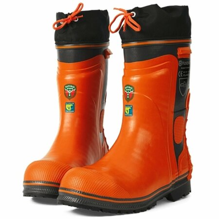 HUSQVARNA Waterproof Rubber Loggers Boots Size 8 1/2 HRLB-8 1/2